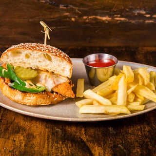 Hot Honey Crunch Burger